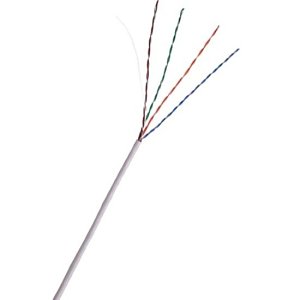 ADI 0E-CAT5RWH CAT5e Riser Cable, 24/4 Solid BC, U, UTP, CMR/FT4, Sunlight Resistant, 1000' (304.8) Reel Box, White