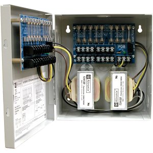 Altronix ALTV2416 CCTV Power Supply, 16 Fused Outputs, 24/28VAC at 8A, BC100 Enclosure
