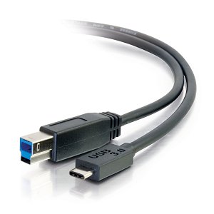 C2G CG28865 USB 3.0 (USB 3.1 Gen 1) USB-C to USB-B Cable M/M, 3' (0.9m), Black