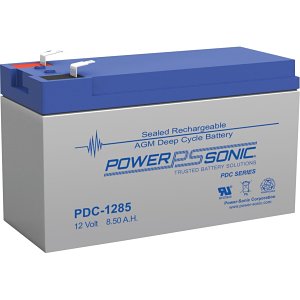 Power Sonic PDC-1285 PDC Series 12V, 8.50 Ah Deep Cycle SLA Battery