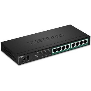 TRENDnet TPE-TG83 8-Port Gigabit PoE Switch, 65W, 16Gbps