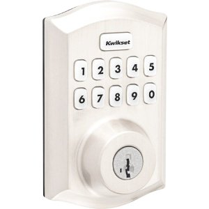 Kwikset HC620 TRL ZW700 Home Connect 620 Traditional Keypad Connected Smart Lock with Z-Wave Technology, Satin Nickel