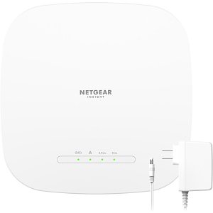 Netgear WAX615PA AX3000 Dual-Band PoE Multi-Gig Insight Managed Wi-Fi 6 Access Point with Power Adapter