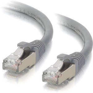 C2G CG00780 CAT6a Snagless Shielded (STP) Ethernet Network Patch Cable, 7' (2.1m), Gray