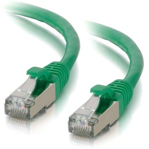 C2G CG00837 CAT6a Snagless Shielded (STP) Ethernet Network Patch Cable, 15' (4.6m), Green