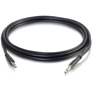 C2G CG22601 Slim Aux 3.5mm Audio Cable, M/M, 6' (1.8m)