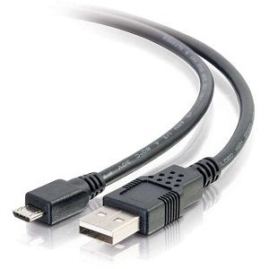C2G CG27366 USB 2.0 A to Micro-B Cable M/M, 9.8' (3m), Black