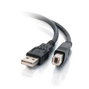 C2G CG28103 USB 2.0 A/B Cable, Black, 9.8' (3m)