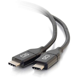 C2G CG28829 USB-C to C 2.0 Male to Male Cable (5A), 10' (3m)