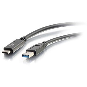 C2G CG28831 USB-C to USB-A SuperSpeed USB 5Gbps Cable M/M, 3' (0.9m), Black