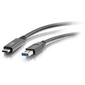 C2G CG28833 USB-C to USB-A SuperSpeed USB 5Gbps Cable M/M, 10' (3m), Black
