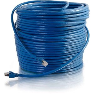 C2G CG43167 CAT6 Snagless Solid Shielded Ethernet Network Patch Cable, 50' (15.2m), Blue