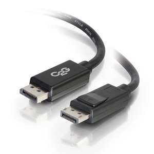 C2G CG54402 10' DisplayPort Cable with Latches 8K UHD M/M, Black