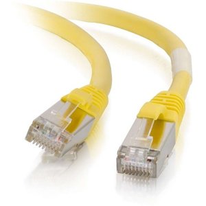 C2G CG00871 CAT6a Snagless Shielded (STP) Ethernet Network Patch Cable, 15' (4.6m), Yellow