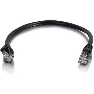 C2G CG00953 CAT6a Snagless Unshielded (UTP) Ethernet Network Patch Cable, 0.5' (0.9m), Black