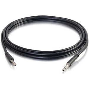C2G CG22602 Slim Aux 3.5mm Audio Cable, M/M, 10' (3m)