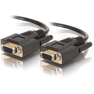 C2G CG25216 DB9 F/F Serial RS232 Cable, 3' (0.9m), Black