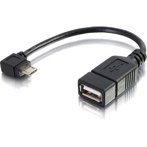 C2G CG27320 Mobile Device USB Micro-B to USB Device OTG Adapter Cable, 0.5' (0.15m)