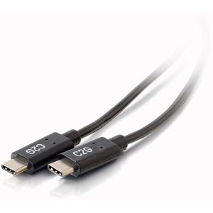 C2G CG28826 USB-C 2.0 Male to Male Cable (3A), 6' (1.8m)