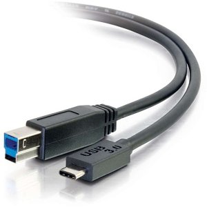 C2G CG28867 USB 3.0 (USB 3.1 Gen 1) USB-C to USB-B Cable M/M, 10' (3m), Black