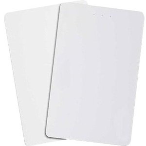 W Box 0E-BLANCARD Blank PVC Thermal Printable ID Card, 25-Pack