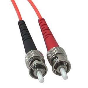 C2G CG33165 LC-ST 62.5/125 OM1 Duplex Multimode PVC Fiber Optic Cable, 9.8' (3m), Orange