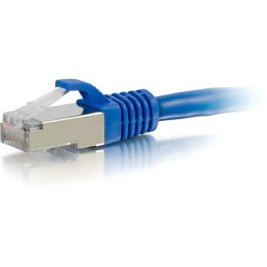 C2G CG00672 CAT6a Snagless STP Cable, 1', Blue