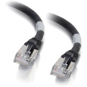 C2G CG00709 CAT6a Snagless Shielded (STP) Ethernet Network Patch Cable, 4' (1.2m), Black
