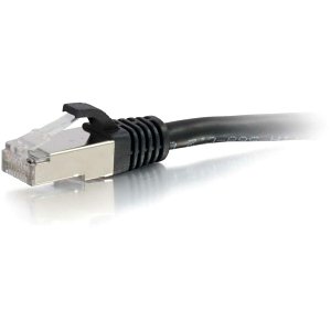 C2G CG00713 CAT6a Snagless Shielded (STP) Network Patch Cable, 8', Black