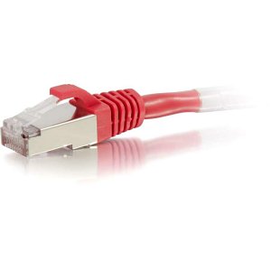 C2G CG00850 CAT6 Snagless Shielded (STP) Ethernet Network Patch Cable, 9' (2.7m), Red