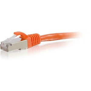 C2G CG00878 CAT6 Snagless Shielded (STP) Ethernet Network Patch Cable, 3' (0.9m), Orange