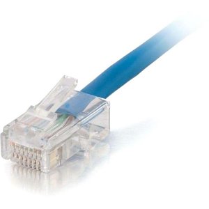 C2G CG15247 CAT5e Non-Booted UTP Unshielded Ethernet Network Patch Cable, Plenum CMP-Rated, 35' (10.7m), Blue
