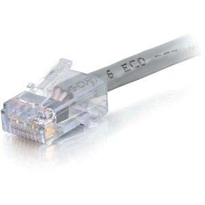 C2G CG15273 CAT6 Non-Booted UTP Unshielded Ethernet Network Patch Cable, TAA Compliant, Plenum CMP-Rated, 35' (10.7m), Gray