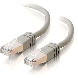 C2G CG27255 CAT5e Snagless Shielded (STP) Ethernet Network Patch Cable, 10' (3m), Gray