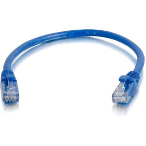 C2G CG29008 CAT6 Snagless Unshielded (UTP) Ethernet Network Patch Cable Multipack, 7' (2.1m), Blue, 50-Pack