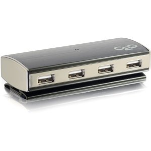C2G CG29509 7-Port USB 2.0 Aluminum Hub for Chromebooks, Laptops, and Desktops