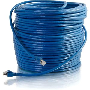C2G CG43123 CAT6 Snagless Solid Shielded Ethernet Network Patch Cable, 250' (76.2m), Blue