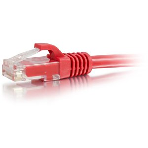 C2G CG50803 CAT6A Snagless Unshielded (UTP) Ethernet Network Patch Cable, 6' (1.8m), Red