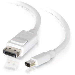 C2G CG54299 Mini DisplayPort to DisplayPort Adapter Cable 4K 30Hz, 10' (3m)White