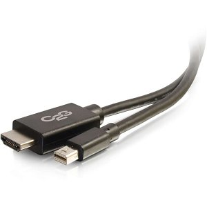 C2G CG54420 Mini DisplayPort Male to HDMI Male Adapter Cable, 3' (0.9m), Black