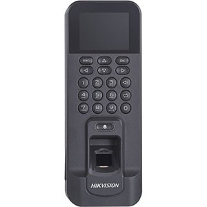 Hikvision DS-K1T804BMF(O-STD) Value Series Fingerprint Access Control Terminal, M1 Card, LCD Display, Black