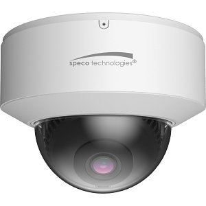 Speco O4VD1N 4MP IR Vandal Resistant Dome IP Camera, NDAA Compliant, 2.8mm Fixed Lens, White Housing