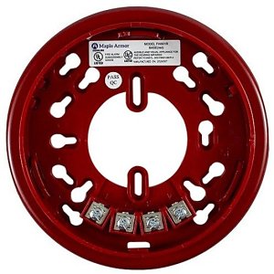 Maple Armor FW901 FireWatcher Notification Device Base for FW962G(R), FW971G(R) and FW982G(R), Red