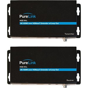 PureLink HCE III-L TX/RX 4K HDMI Over HDBaseT Extension System with Loop Out, HDCP 2.2/ HDCP 1.4 Compliant