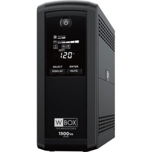 W Box Battery Back Up 1500VA/900W Line Interactive UPS