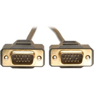 Tripp Lite 6ft VGA Monitor Gold Cable Molded Shielded HD15 M/M 6'