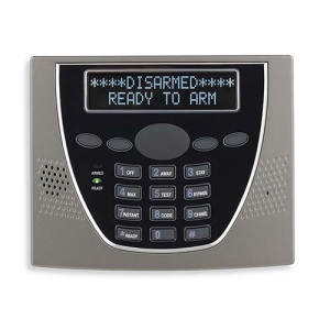 Resideo 6460SC Premium Custom Alpha Keypad for VISTA Systems, Silver and Black