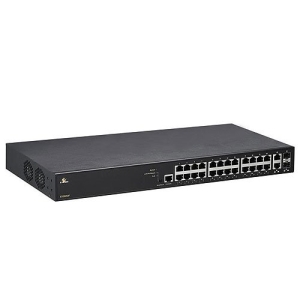 EtherWAN EX26262F Managed 24-port Gigabit PoE +2-port 100/1000MB SFP Combo Ethernet Switch