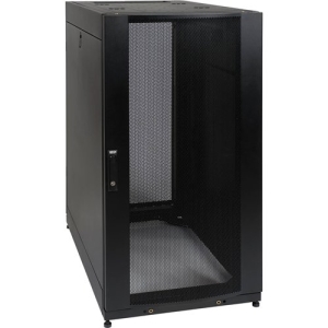 Tripp Lite 25u Rack Enclosure Server Cabinet Shock Pallet W/ Doors & Sides