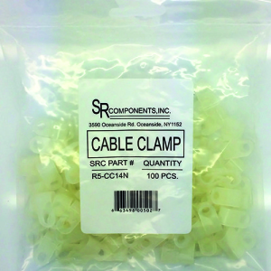 SRC CC14N Cable Clamp 1/4", Natural, 100-Pack
